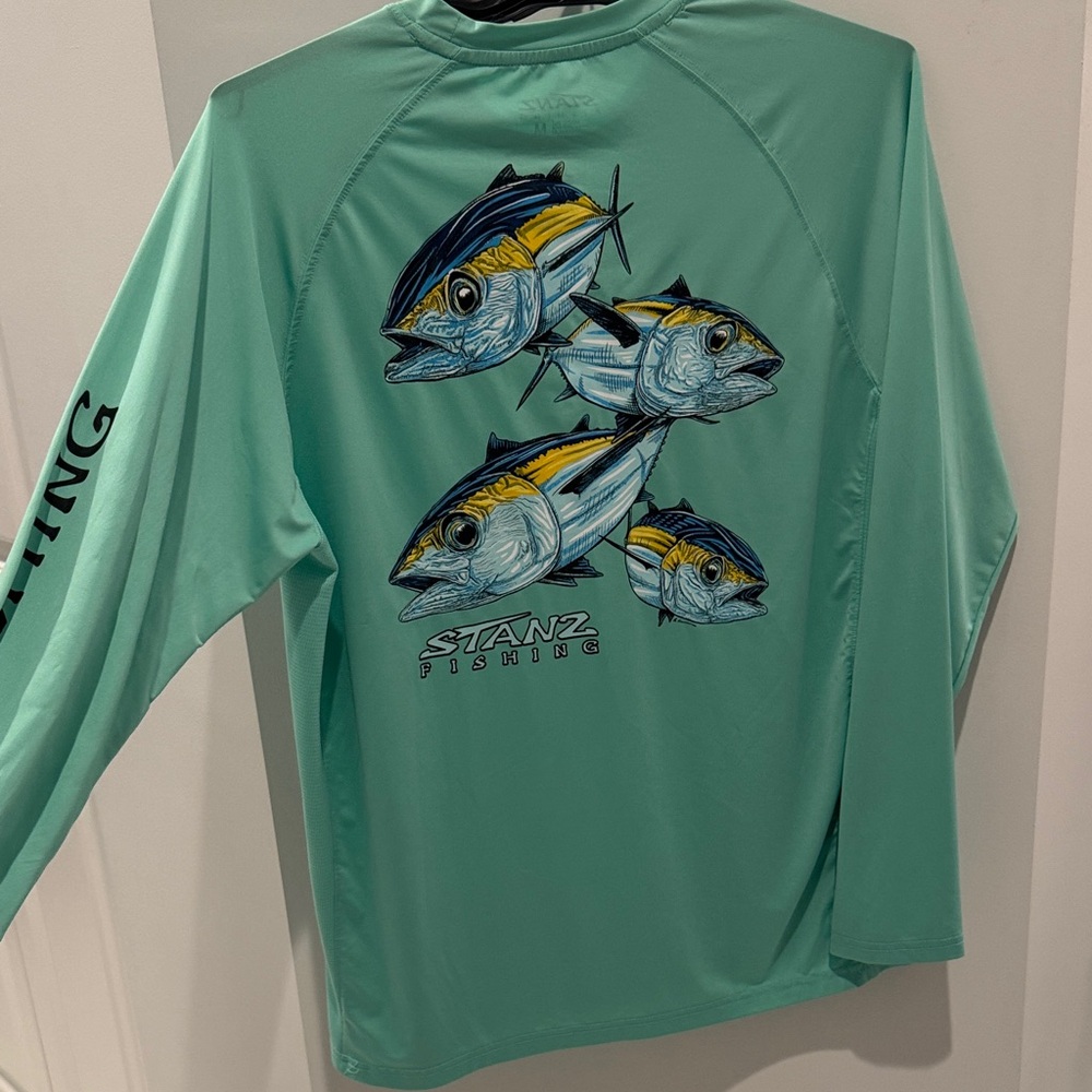Men's Green Rash Guard - Picture 3 of 4